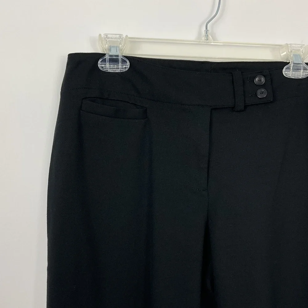 EILEEN FISHER Black Straight Leg Dress Pants Women's Size S